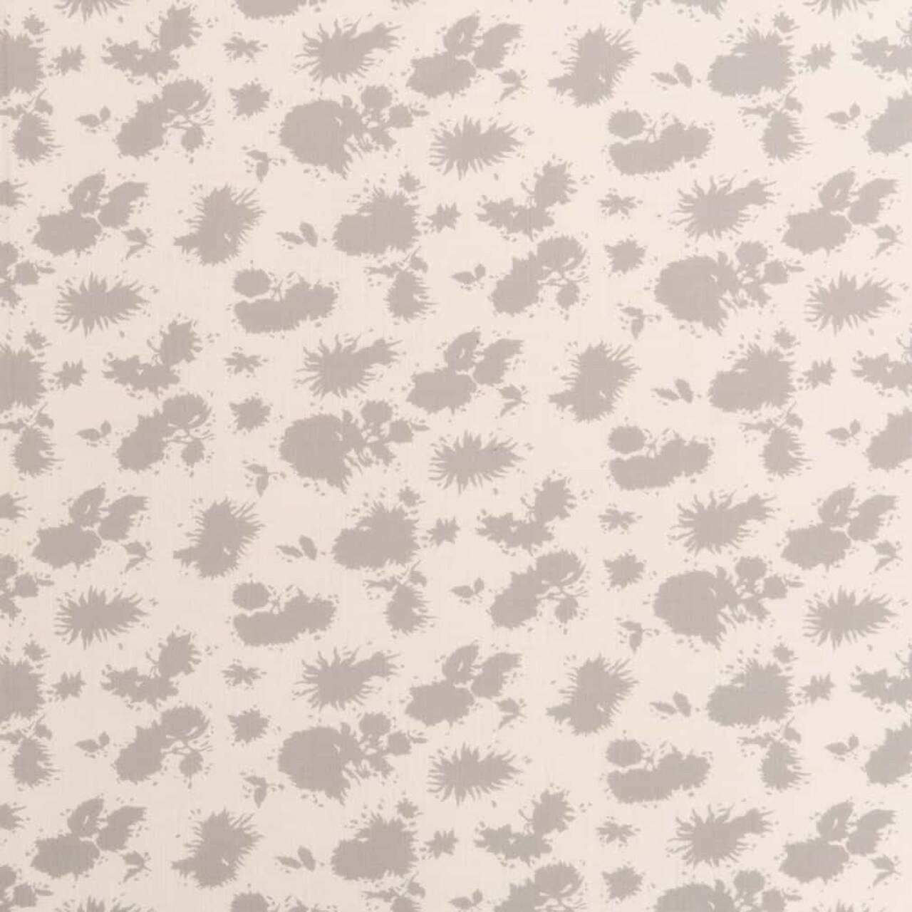 Grey Performance Pet Friendly Floral Linen Look Print Upholstery Fabric by The Yard - SKU: Sven Pebble